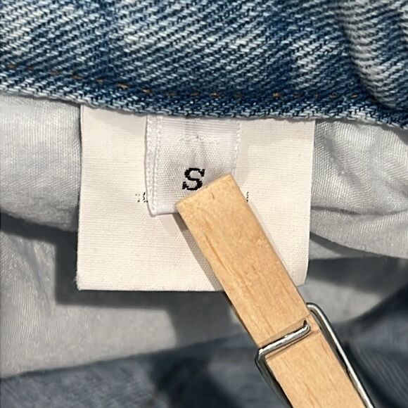 NWT The Frankie Shop KAI CARGO DENIM PANTS - Worn Wash - Small - Picture 15 of 16